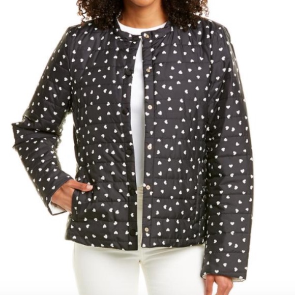 NEW Kate Spade Reversible Quilted Heart Jacket